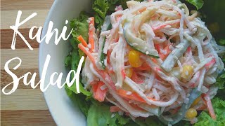 Japanese Kani Salad Recipe  Healthy Foodie [upl. by Nosretep]