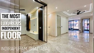 THE MOST LUXURY amp BEAUTIFUL FLOOR😍IN INDIRAPURAM GZB 300 SQYD’s AREA GATED SOCIETY NEAR NH24 [upl. by Onirefez]