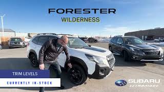 Difference between 2024 Subaru Forester Trim Levels Limited Premier and Wilderness [upl. by Ueihttam]