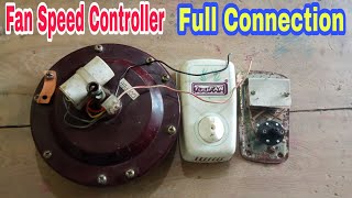 Fan Speed Controller Connection  Fan Regulator Connection कैसे करे  पंखा मे Regulator कैसे लगाये [upl. by Eddi]