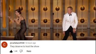 Top 9 vs Will Ferrell amp Kristen Wiig Funny Moments At Golden Globes [upl. by Hare498]