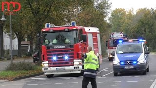 Gasexplosion in LudwigshafenOppau am 23102014  Einsatzfahrten [upl. by Stucker]