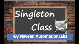 How to use Singleton Pattern in Selenium WebDriver [upl. by Anny]