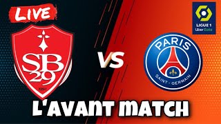 Lavant match Brest vs PSG [upl. by Melva]