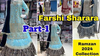 MEGA Sale Farshi Sharara and Ghara  Latest Ramzan collection Haul [upl. by Merci]