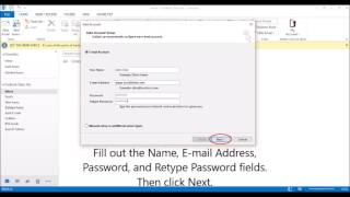 Outlook Email Setup [upl. by Arnaud287]