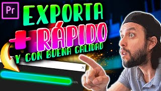 ✔️Como exportar RÁPIDO Y CON BUENA CALIDAD en Premiere Pro 2020 ✔️  Tutorial Adobe Premiere [upl. by Corabella895]