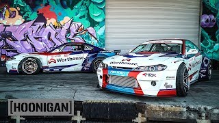 2000HP Tandem Thrash  James Deane and Piotr Wiecek’s Nissan S15s  DT266 [upl. by Eliason]