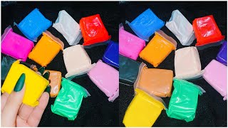 Plastic crinkle sound😋colourful clay🌈beautiful colours🌈😋 [upl. by Ainig]