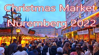 Most Famous Christmas Market in Europe  Christmas Market in Nuremberg 2022  4K [upl. by Aynatahs]