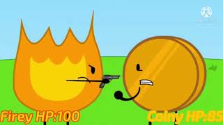 BFB Firey Vs Coiny [upl. by Baten]