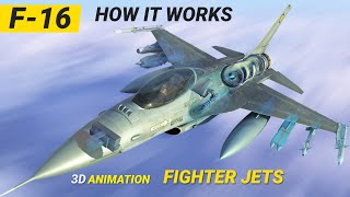 F16 Fighter Jet How it Works  4th Generation Multirole Fighter F16 [upl. by Celeste]