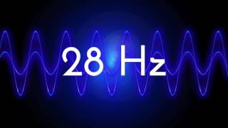 28 Hz clean sine wave BASS TEST TONE frequency [upl. by Sucramaj986]