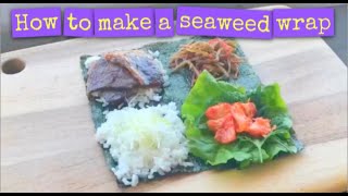 Seaweed Wrap Hack  How to make a BBQ A5 Wagyu beef seaweed wrap  新しいおにぎらずの作り方 [upl. by Aikyt96]