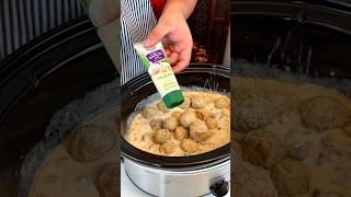 crockpot meatball and pasta dinner This is a family favorite [upl. by Jessika]