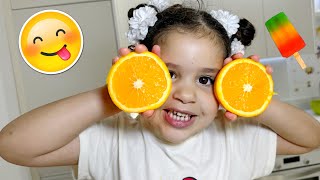 Amira aime bien les oranges 🍊 ￼VLOG avec Amira et maman [upl. by Osana339]