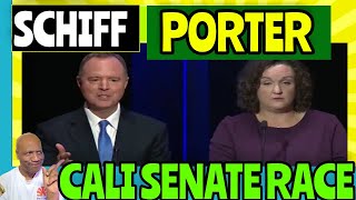 Adam Schiff Katie Porter showdown California Senate Race Debate [upl. by Arawaj]