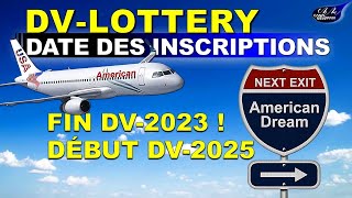 DV LOTTERY 2025  Voici la date des inscriptions à la prochaine loterie américaine [upl. by Newol]