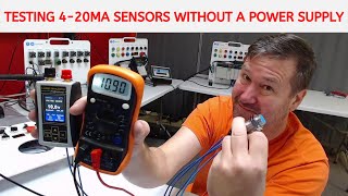 Bench Testing a 420ma sensors with a Multimeter and No Power [upl. by Imoyn]