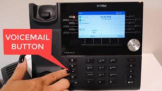 Mitel 6930 Handset  Voicemail  Setup Retrieve Messages [upl. by Nylatsyrk]