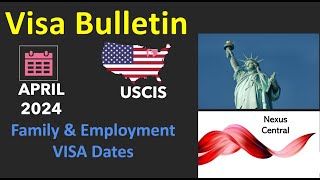 APRIL 2024 USCIS VISA BULLETIN uscis [upl. by Anelra]