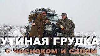 УТИНАЯ ГРУДКА С ЧЕСНОКОМ И САЛОМ РЕЦЕПТЫ СЮФ ВЕСЕННЯЯ ОХОТА НА УТКУ В АДЫГЕЕ [upl. by Carbone]