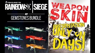 Gemstones Bundle Weapon Skins  unboxing amp presentation  Edelsteine Paket Skin  Rainbow six Siege [upl. by Jacinthe]