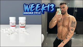 WEEK 13 ANAVAR ONLY CYCLE BEFORE VS AFTER TAKING ANAVAR  PHYSIQUE UPDATE [upl. by Benildis]