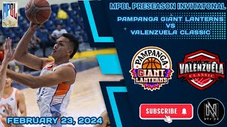 MPBL HIGHLIGHTS PRESEASON INVITATIONAL 2024 PAMPANGA VS VALENZUELA FEBRUARY 22 2024 [upl. by Ellehcin301]