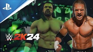 WWE 2K24 Triple H ‘08 Full Official Entrance [upl. by Attennaej]