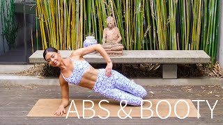 20 MIN ABS amp BOOTY WORKOUT  AtHome Pilates No Equipment [upl. by Ayet179]