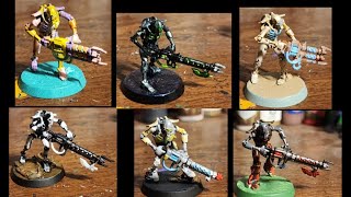 6 Alternate Necron Color Schemes  Brady Paints [upl. by Ahsote]