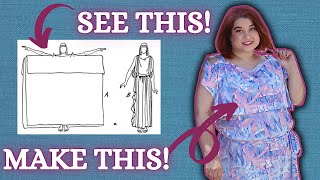 SEW THIS No Pattern Needed Greek Chiton Inspired Dress [upl. by Greenberg]