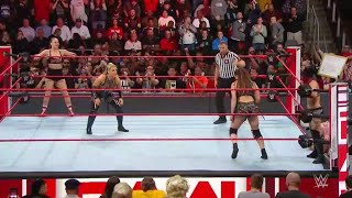 Ronda Rousey amp Natalya Vs The Riott Squad  WWE Raw 25022019 En Español [upl. by Enutrof]