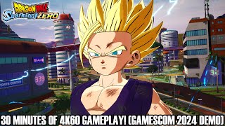 30 MINUTES OF DRAGON BALL SPARKING ZERO 4K60 GAMEPLAY Gamescom 2024 Demo English Dub [upl. by Asiat]