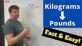 How to Convert Kilograms to Pounds Fast  Easy Math Trick [upl. by Eeryk]