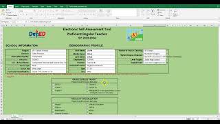 ESAT 20232024 from DepEd BHROD  How to USE the TEMPLATE  How to Enable Macro and Unblock File [upl. by Ecinad]