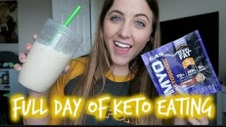 Keto Full Day of Eating  EAS Myoplex Keto Shake Review [upl. by Koralie]