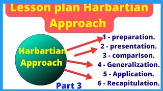 LESSON PLAN HERBARTIAN APPROACH BEd [upl. by Loredana]