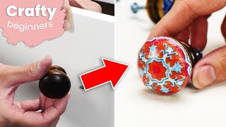 How To Make Cheap DIY Drawer Pulls At Home  Crafty [upl. by Namzaj]