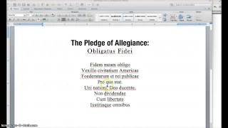 The Pledge of Allegience in Latin [upl. by Dorwin653]