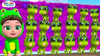 Thirteen Froggies and MORE Kids Songs  Counting Song Joy Joy World [upl. by Fradin75]