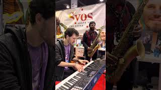 Tivon Pennicott and Steve Brickman showcase at NAMM 2024 [upl. by Atsocal]