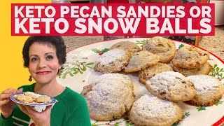 Keto Pecan Sandies or Snow Ball Cookies 20 minutes and Done [upl. by Eanert193]