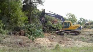 Excavator Clearing trees [upl. by Luis213]