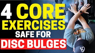 Top 4 Core Exercises Safe For Bulging Discs  Fun Disc Bulge Friendly Core Exercises [upl. by Oiraved]