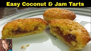 Easy Sweet treat Coconut and Jam Tarts in 30 minutes  How grandma made them  Jubilee food [upl. by Gilda]