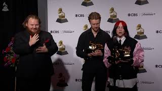 BILLIE EILISH amp FINNEAS Backstage At The 2024 GRAMMYs [upl. by Cattan]