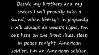 Toby Keiths American Soldier with Lyrics [upl. by Town]