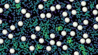 LAMMPS Example Colloid [upl. by Ettenad]